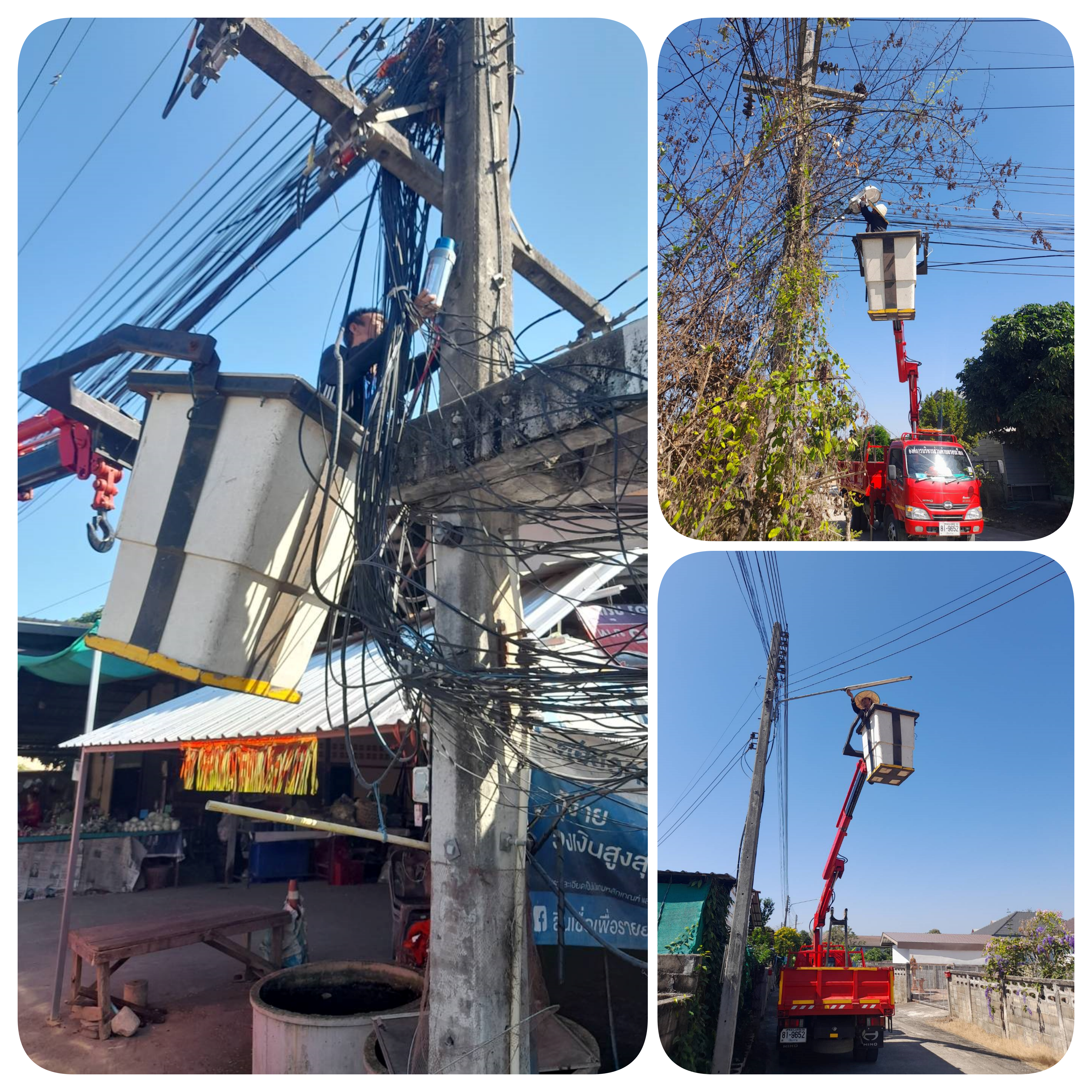 ซ่อมไฟกิ่ง ม.2,3,5  วันที่ 2 กุมภาพันธ์  2567