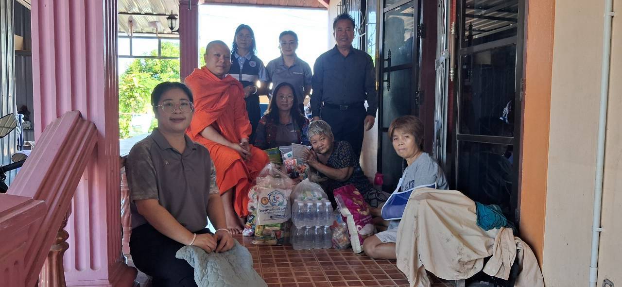 อบต.รอบเวียง ร่วมกับวัดป่ายางมน ลงพื้นที่เยี่ยมบ้านผู้พิการ บ้านป่าบง หมู่ที่ 3