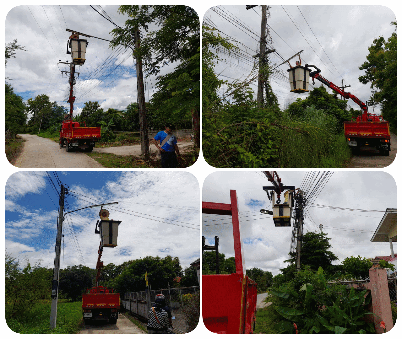 กองช่าง ดำเนินการลงพื้นที่ซ่อมไฟกิ่ง บริเวณบ้านป่ายางมน หมู่ที่ 2 และบ้านป่ายางมนใหม่ หมู่ที่ 5