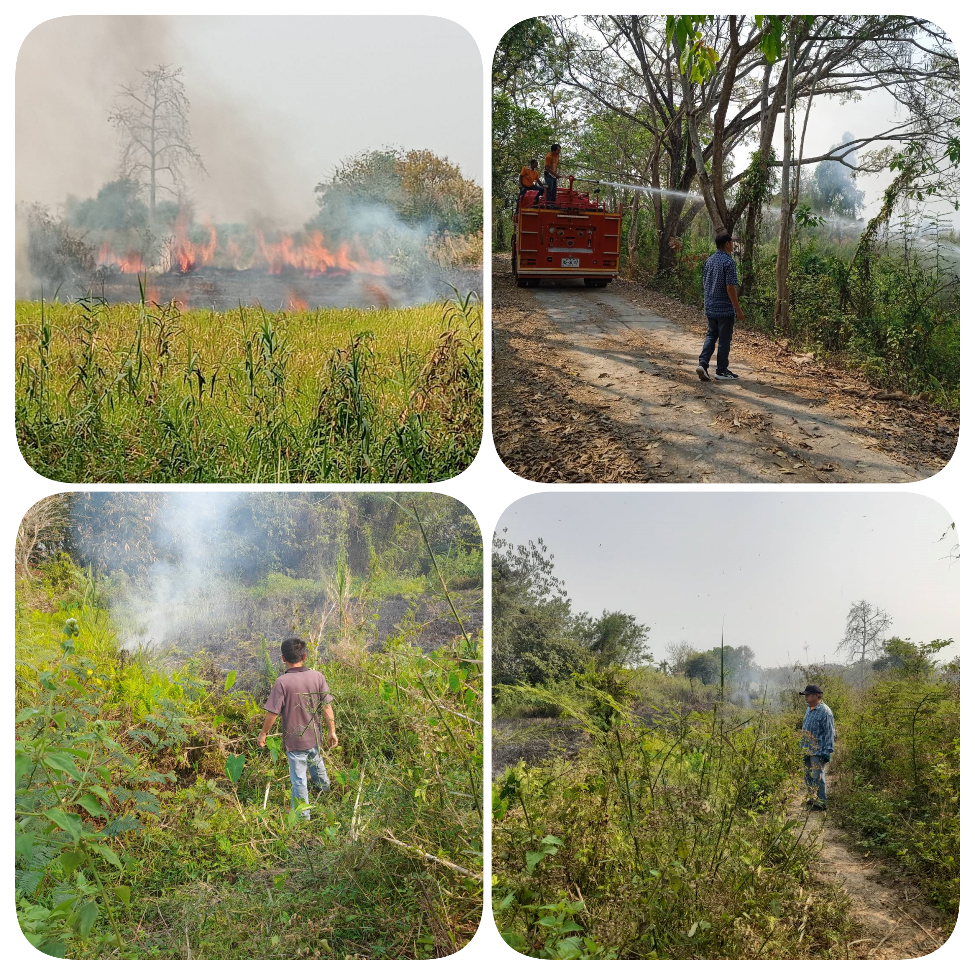 งานป้องกันและบรรเทาสาธารณภัย  ได้รับแจ้งเหตุลักลอบเผาบริเวณข้างบ่อน้ำหมู่ที่ 2 จึงเข้าระงับเหตุเรียบร้อยในวันที่ 7  มีนาคม  2567