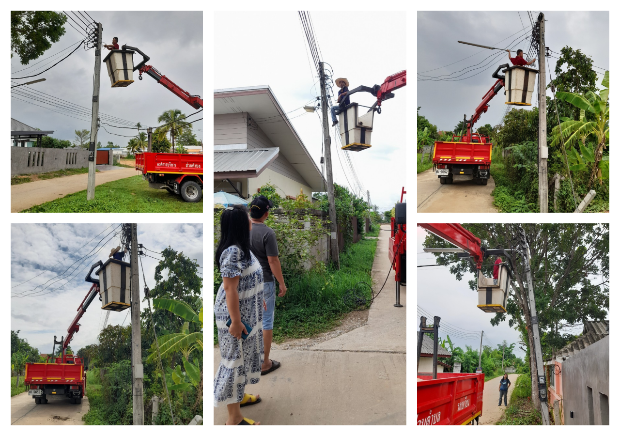 ติดตั้งไฟกิ่ง บ้านหนองด่าน หมู่ที่ 1