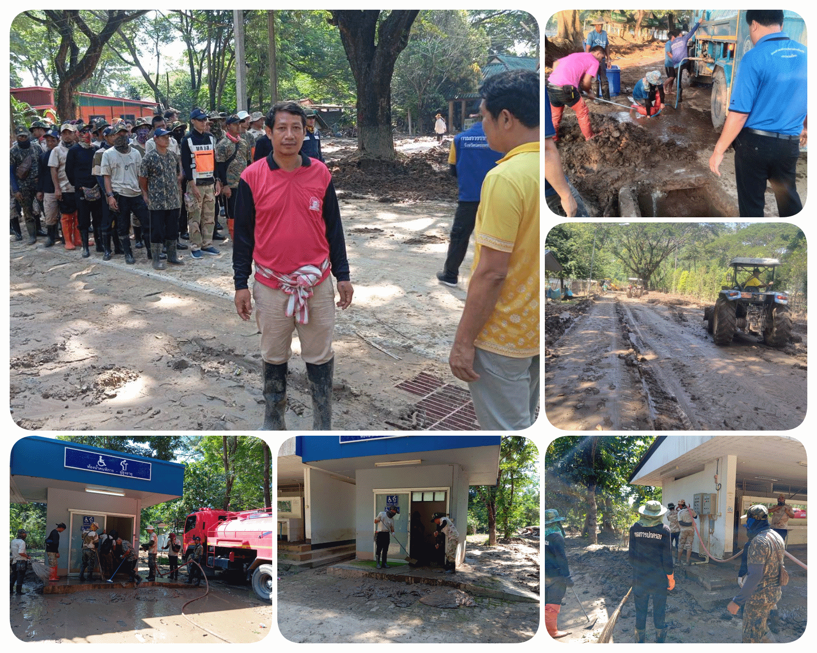 ร่วมกันปรับปรุงฟื้นฟูแหล่งท่องเที่ยวหาดเชียงรายหลังประสบอุทกภัย