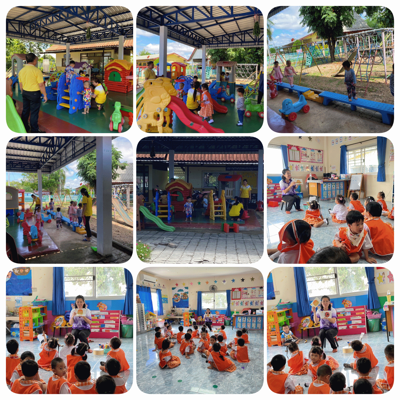 บรรยากาศเปิดเทอมของเด็กๆศูนย์พัฒนาเด็กเล้กบ้านป่ายางมน  ในวันที่ 19-20 พฤษภาคม  2568