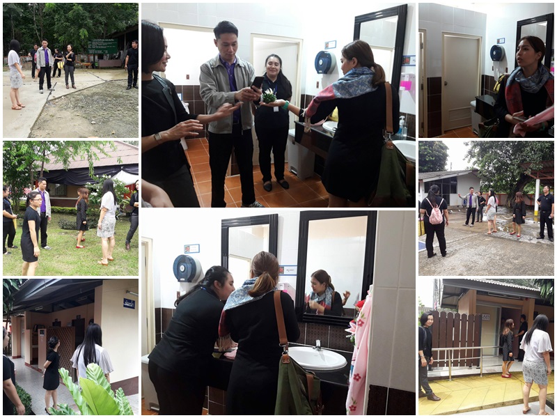 รับการตรวจประเมินส้วมจากสาธารณสุขอำเภอเมืองเชียงราย  โครงการสรรหาสุดยอดระดับเขตของเขตสุขภาพที่ 1 ปี 2560