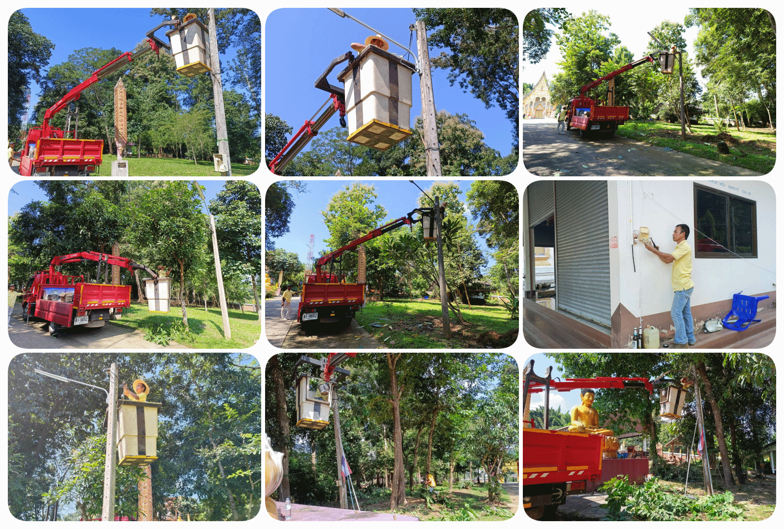 ในวันที่ 20 ตุลาคม 2568 กองช่าง ดำเนินการติดตั้งไฟส่องสว่าง และตัดแต่งกิ่งไม้ บริเวณโดยรอบวัดหนองด่าน  หมู่ที่ 1 