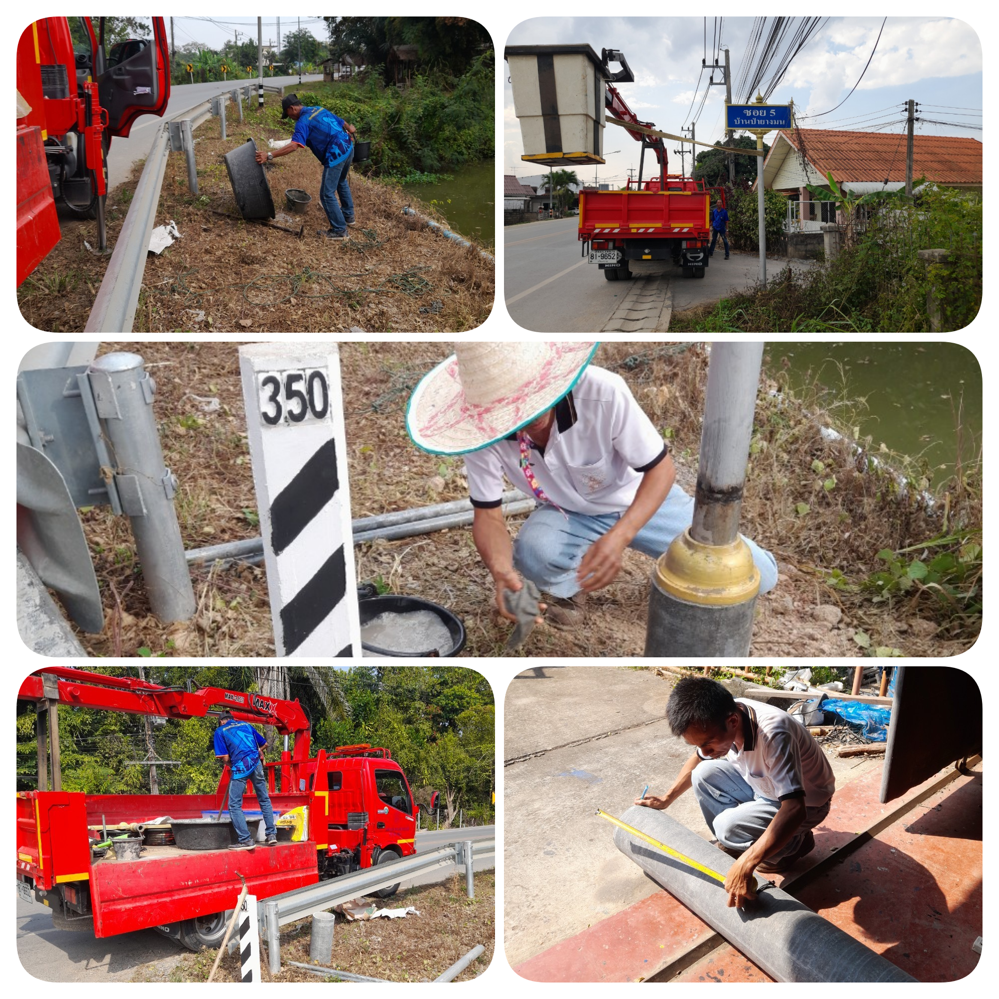 กองช่างดำเนินการซ่อมแซมและติดตั้งป้ายบอกซอย ม.2  ในวันที่ 24  มกราคม  2567