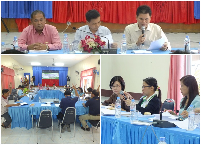 ประชุมคณะกรรมการพัฒนาแผนชุมชนและแผนพัฒนาท้องถิ่น  พิจารณาร่างแผน 3 ปี