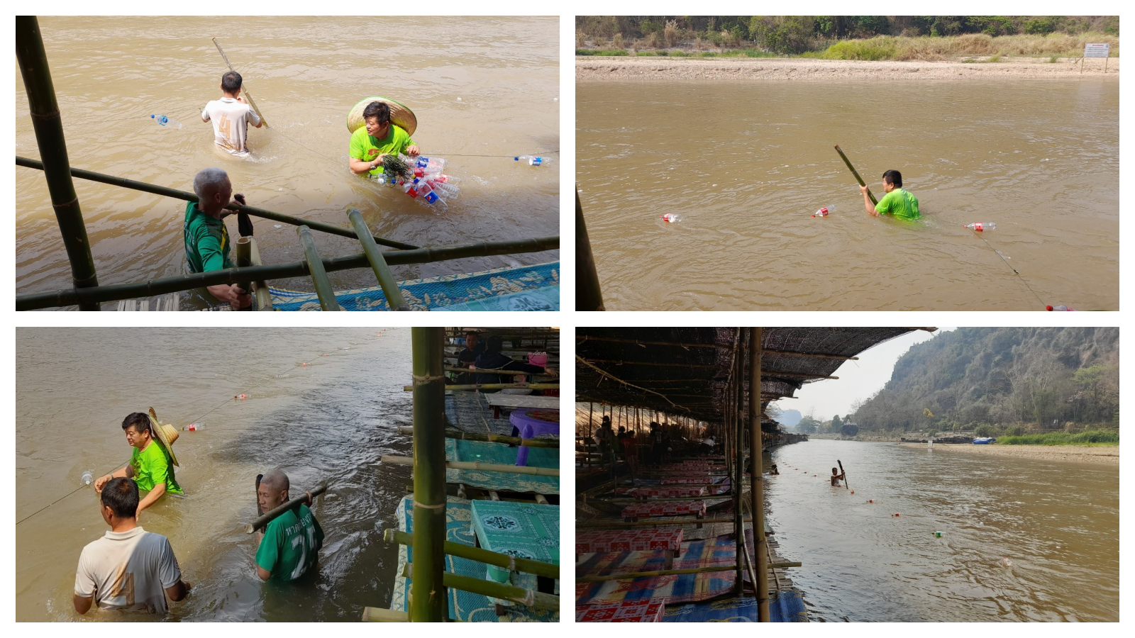 ทำทุ่นแนวเขตน้ำลึก เพื่อความปลอดภัยในการเล่นน้ำแก่นักท่องเที่ยวที่มาใช้บริการหาดเชียงราย