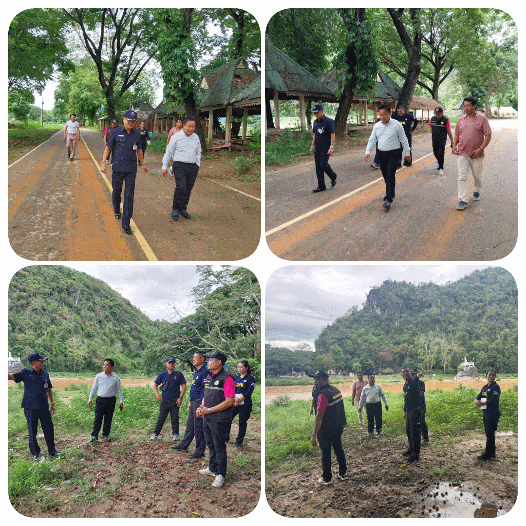 กำหนดจุดขนย้ายดินและตะกอน จากการดำเนินการขุดลอกลำน้ำกกบริเวณพื้นที่หาดเชียงราย เพื่อแก้ไขปัญหาน้ำท่วม